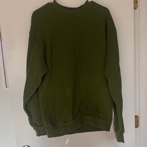 TALENTLESS Men's Green Thermal Sweater
